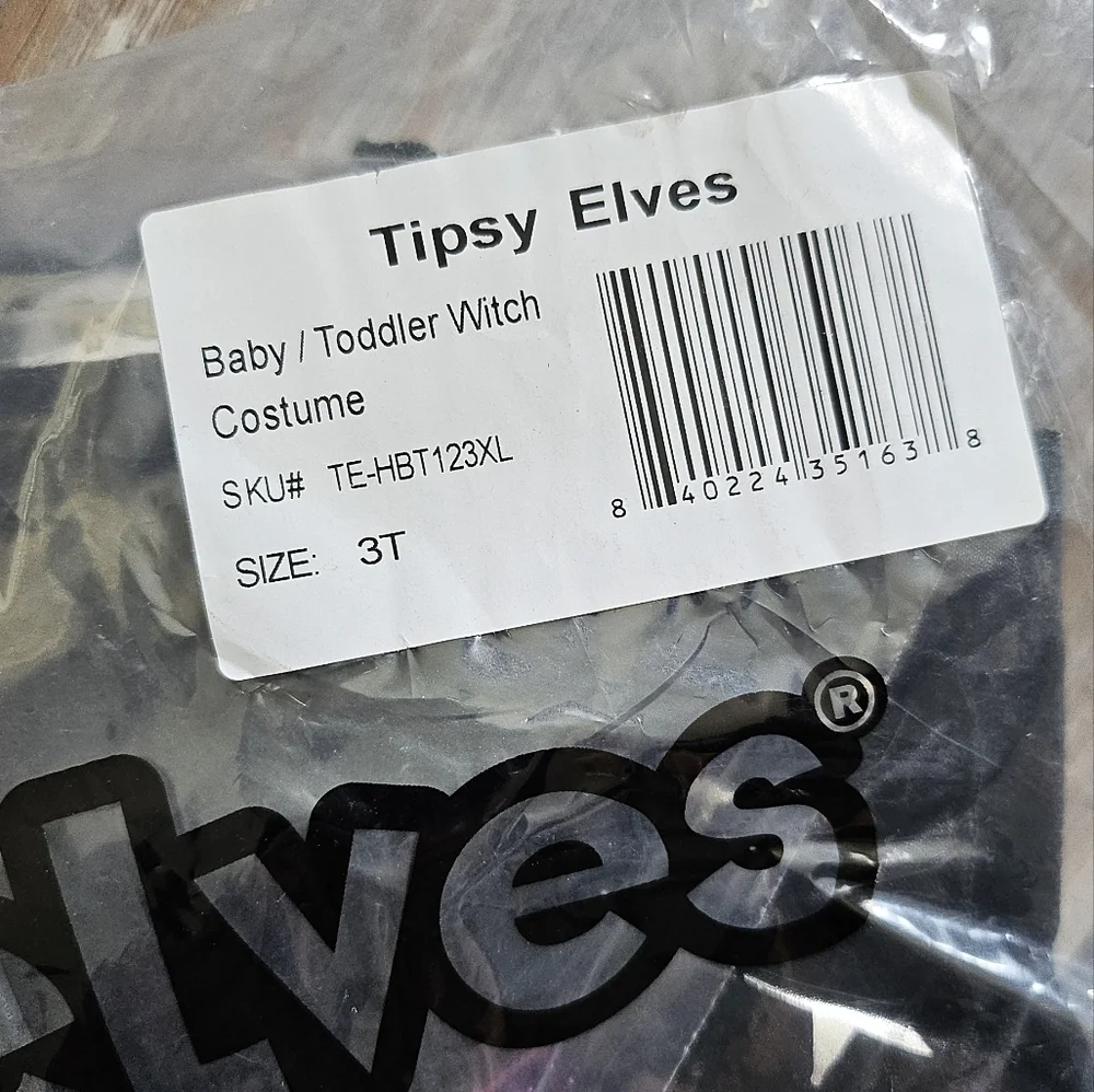 Tipsy Elves Toddler Girl's Witch Costume - Size 3T - New in Package! - Picture 4 of 5